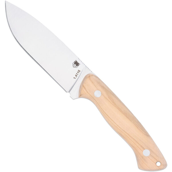 1410087_1 CobraTec Fixed Blade Twin Mountain Knife Fixed Blade Olivewood 4.5″