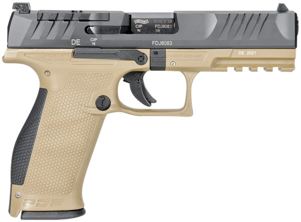 Walther PDP Full-Size Optic Ready 9mm 4.5″ Two-Tone Tan