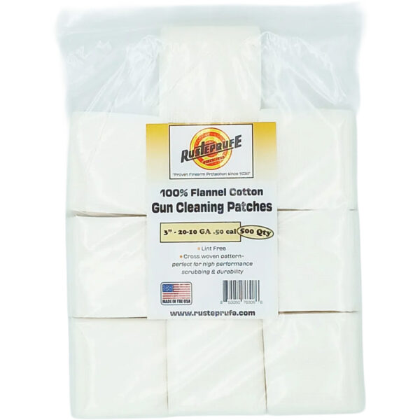 1410861_1 Rusteprufe 3″ Flannel Cotton Cross Woven Patches 500ct
