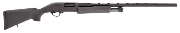 Escort HEFH20280501 Field Hunter  Full Size 20 Gauge Pump 3″ 4+1 28″ Black Vent Rib Barrel, Black Anodized Aluminum Grooved Receiver, Fixed Black Synthetic Stock, Right Hand