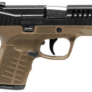 Savage Stance 9mm 3.2″ FDE TruGlo Night Sights