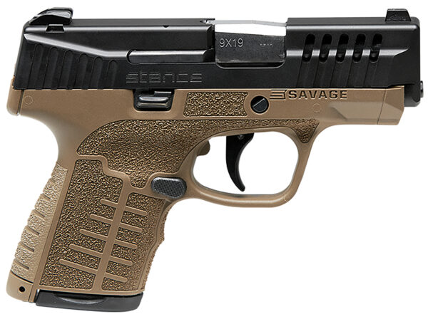 Savage Stance 9mm 3.2″ FDE TruGlo Night Sights