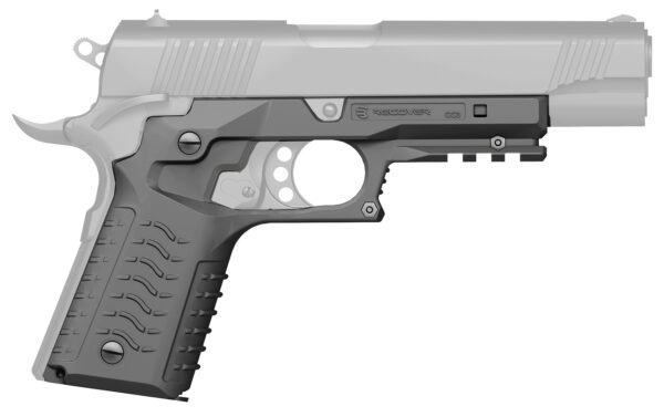 142063 Recover Tactical CC3H04 Grip & Rail System — Gray Polymer Picatinny