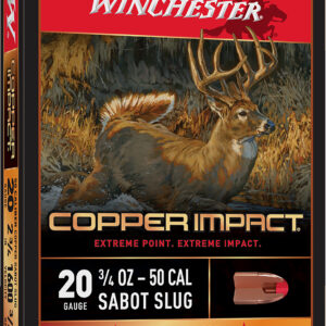 Winchester Copper Impact 20ga 2.75in 3/4oz Sabot Slug 5rd