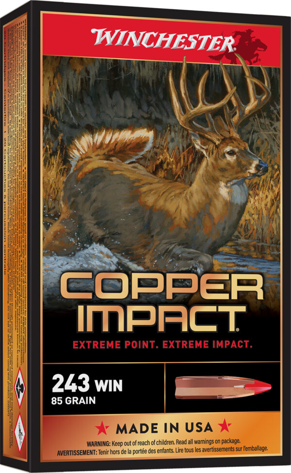 Winchester Copper Impact 243 Win 85 gr – 20 rd