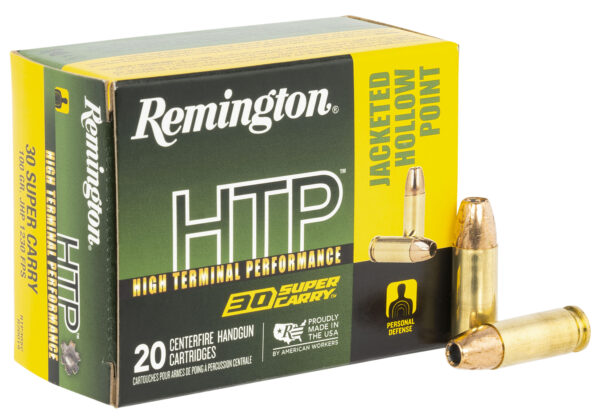 142634 Remington HTP .30 Super Carry 100gr JHP 20rd Box