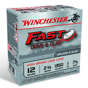 Winchester Fast Dove & Clay 12 Gauge 2.75″ 1 oz #7.5 25rd