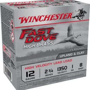 Winchester Fast Dove 12 Gauge 2-3/4″ 1 oz 8 Shot, 25ct