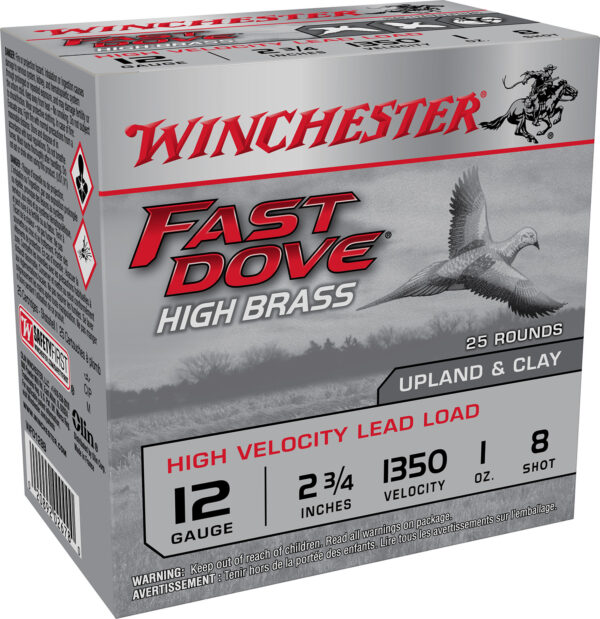 142837 Winchester Fast Dove 12 Gauge 2-3/4″ 1 oz 8 Shot, 25ct