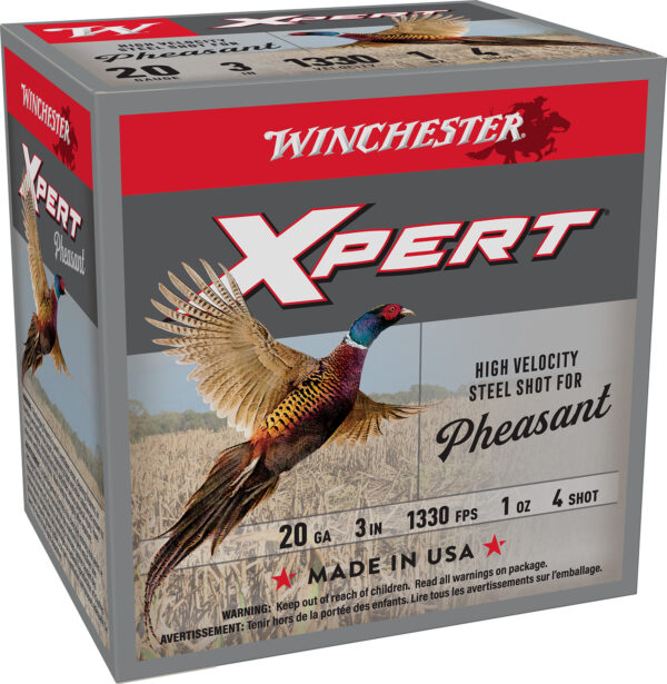142845 Winchester Xpert Pheasant 20ga 3in 1oz #4 Steel 25rd