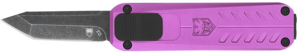143126 Cobratec California 929TB 1.75″ OTF Tanto Knife, Purple Handle
