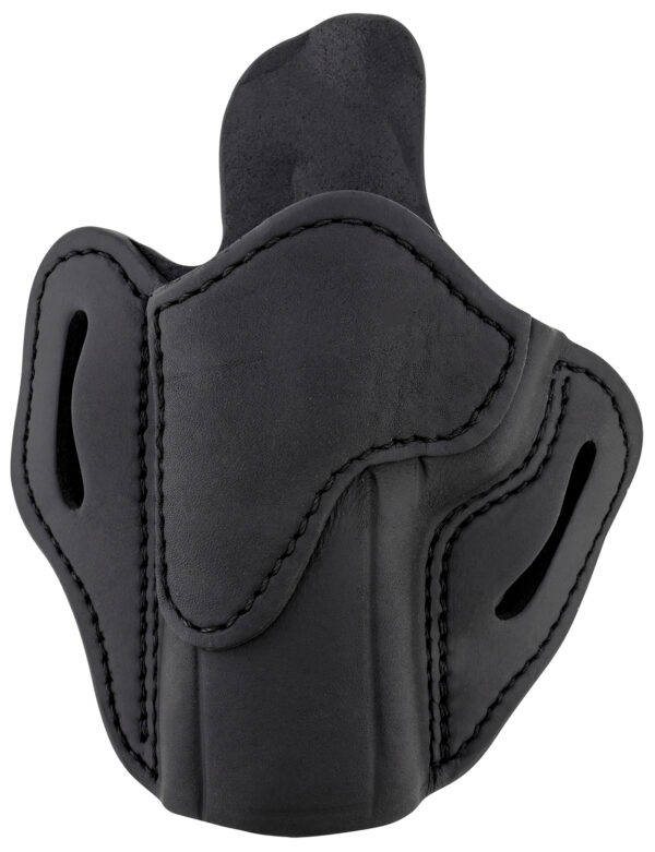 143432 1791 Gunleather ORBH24SBLL BH2.4 Optic Ready OWB 2.4 Stealth Black Leather Belt Slide Fits Walther PPQ/Sig P320/Springfield XD-M Left Hand