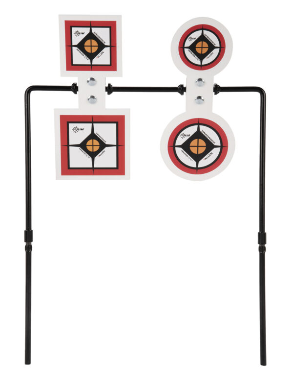 EZ-Aim 15593 Hardrock Spinner  AR500 Round Target & Stand .25″ Thick
