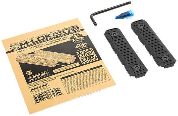 143880 Strike Industries M-LOK Cable Management Covers, Long, Black (2-Pack)
