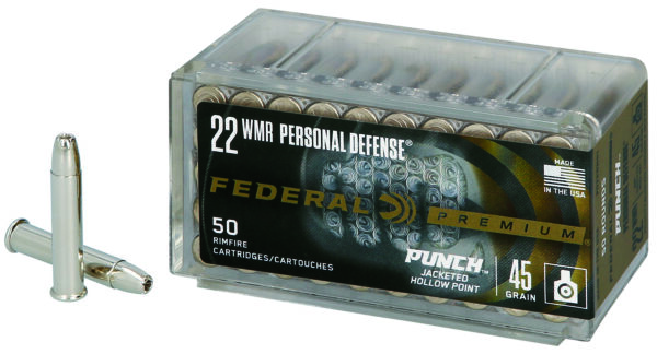 Federal Punch .22 WMR 45gr JHP – 50 Rounds