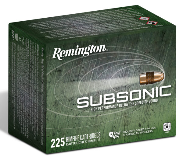 143900 Remington .22 LR Subsonic 40 gr Copper HP 225 Rnds