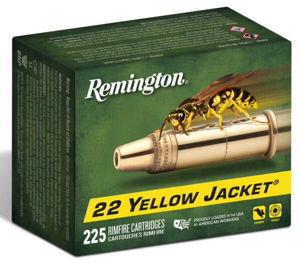 Remington Yellow Jacket .22 LR 33gr HP — 225rd Box