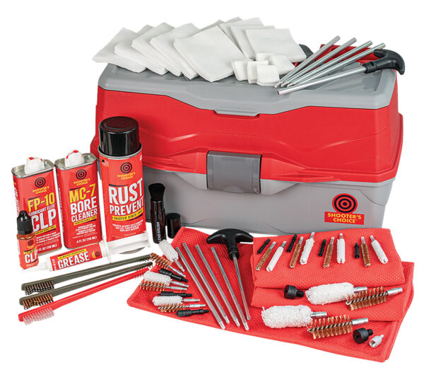 143988 Shooters Choice Bullseye Box 900MC Multi-Caliber Cleaning Kit