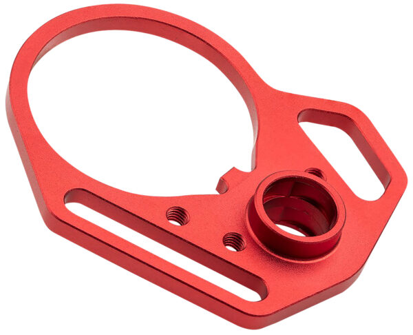 144011 Strike Industries Multi-Function End Plate & Castle Nut, Red