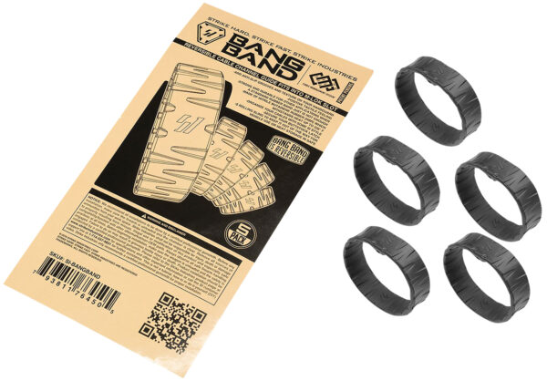 144012 Strike Industries BANGBAND Bang Band Made of Black Rubber 5 Pack