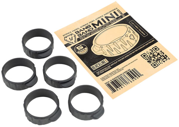 144013 Strike Industries Bang Band Mini 34mm Black, 5-Pack