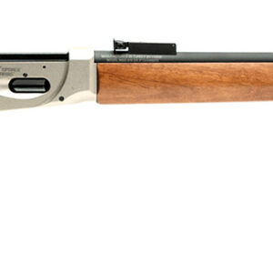 Gforce Arms GFLVR410NKL Saddlehorn  Full Size 410 Gauge Lever 2.50″ 9+1 24″ Black Steel Barrel, Nickel Aluminum Receiver, Fixed Turkish Walnut Wood Stock, Right Hand