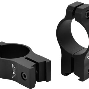 Warne V422M Rimfire Rings Vapor Matte Black Aluminum 1″ Tube High Rimfire/Vertical Split 3/8″ Dovetail, 0 MOA