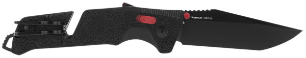 144907 SOG Trident AT Folding Knife, Tanto — Black/Red