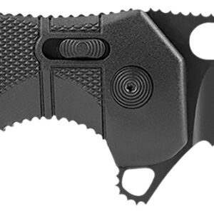 S.O.G SOG12210557 Seal XR 3.90″ Folding Clip Point Part Serrated Black Cerakote S35VN SS Blade/Black GRN Handle Includes Belt Clip
