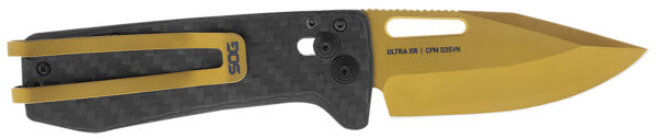144939 SOG Ultra XR 2.8 in Folding Knife — Carbon Fiber