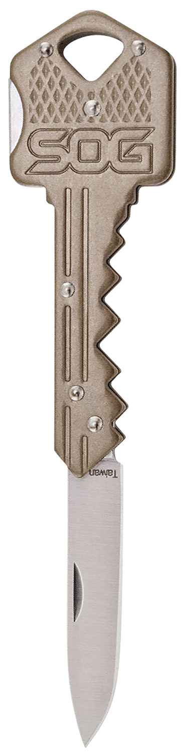 145028 SOG Key Knife, Brass Handle, 1.5″ Blade