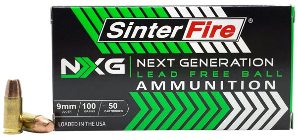 Sinterfire SF9100NXG 9mm 100 gr Lead Free Ball — 50rd Box