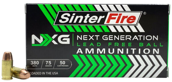 Sinterfire SF38075NXG 380 ACP 75 gr Lead Free 50 rd