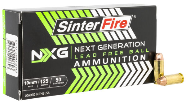 Sinterfire NXG 10mm 125 gr Lead Free Ball — 50 Rounds