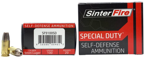 SinterFire SF9100SD 9mm 100 gr Special Duty 20rd