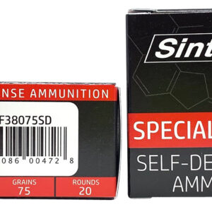 SinterFire SF38075SD 380 ACP 75 gr Frangible HP, 20 rd