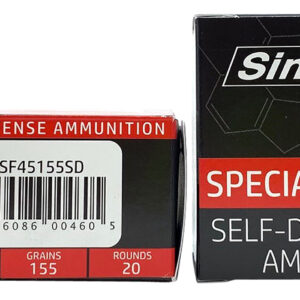 Sinterfire Special Duty 45 ACP 155 gr HP — 20rd