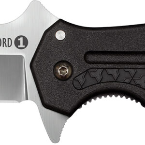 Cold Steel CS20MWCB Crawford 1 3.50″ Folding Clip Point Plain 4034 SS Blade Black w/Traction Inlays GRN Handle Includes Pocket Clip