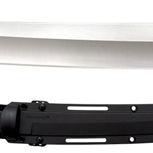 Cold Steel CS35AE Magnum Tanto XII  12″ Fixed Tanto Plain Satin VG-10 San Mai Blade/Black Textured/Oval Kray-Ex Handle Includes Sheath