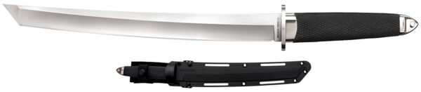 145383 Cold Steel CS35AE Magnum Tanto XII 12″ Fixed Tanto Plain Satin VG-10 San Mai Blade/Black Textured/Oval Kray-Ex Handle Includes Sheath
