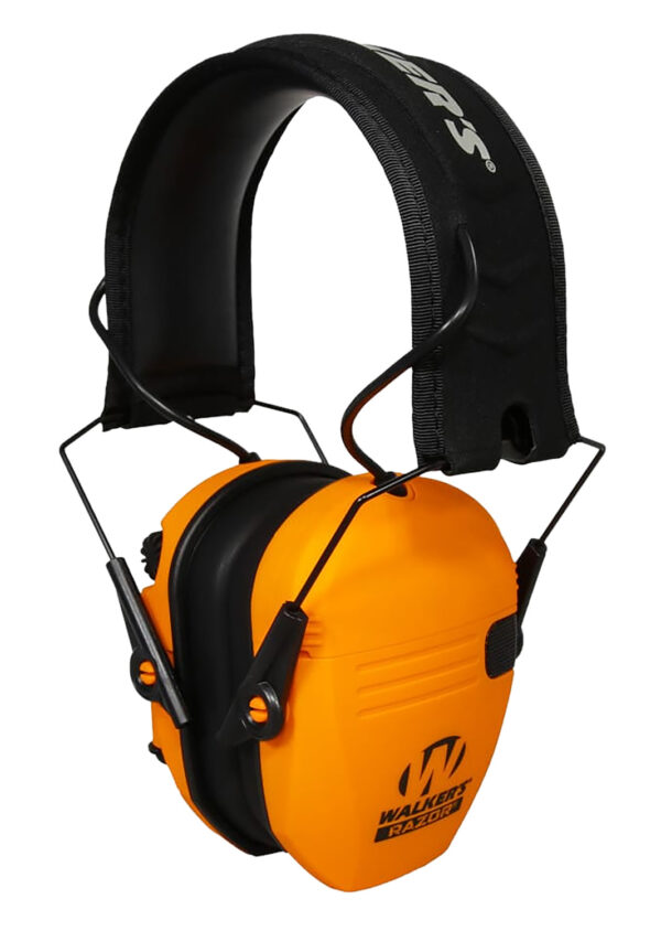 145473 Walkers Razor Slim Electronic Muff, Blaze Orange, 23 dB