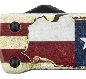 TEMPLAR KNIFE SZTX321 3″ D2 OTF Drop Point, 4.50″ R/W/B Handle