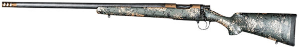 Christensen Arms 8010621400 Ridgeline FFT 300 PRC 3+1 22″ Carbon Fiber/Threaded Barrel, Burnt Bronze Cerakote, Green with Black/Tan Accents Stock, Left Hand