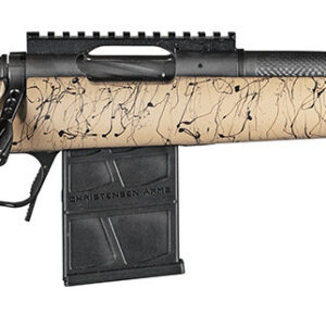 Christensen Arms 8010622000 Ridgeline Scout Full Size 6mm ARC 4+1, 16″ Black Nitride Steel Threaded Barrel, Black Nitride Aluminum Receiver, Tan w/Black Webbing Fixed Sporter Stock