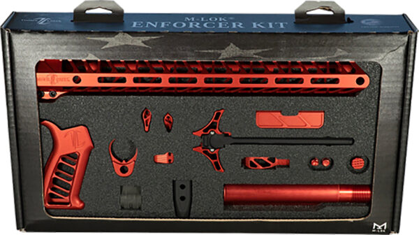 Timber Creek Outdoors Enforcer AR-15 Build Kit, Red Anodized