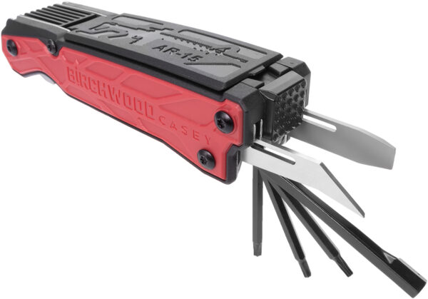 146595 Birchwood Casey AR-15 Folding Multi-Tool Black/Red