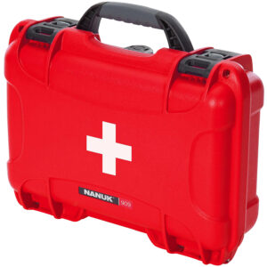 Nanuk 909FSA9 First Aid Case – Red Resin