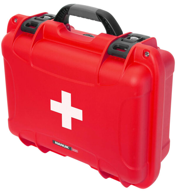 146623 Nanuk 920 First Aid Case Red Resin w/ Latches