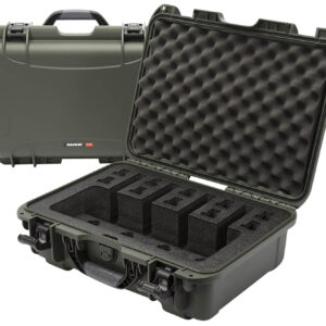 Nanuk 925 4UP Olive Pistol Case, Closed-Cell Foam, 17″ x 11.8″ x 6.4″