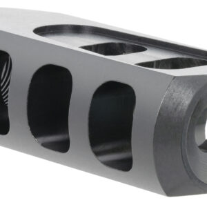 TacFire  Tanker Muzzle Brake  Black Oxide Steel with 5/8″-24 tpi Threads 2.76″ OAL 1.37″ Diameter for 308 Win